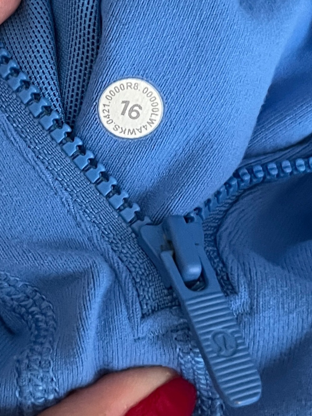 🍒LULULEMON sz 16 Classic DEFINE Jacket BLUE NILE Periwinkle Blue *LUON - Picture 4 of 6